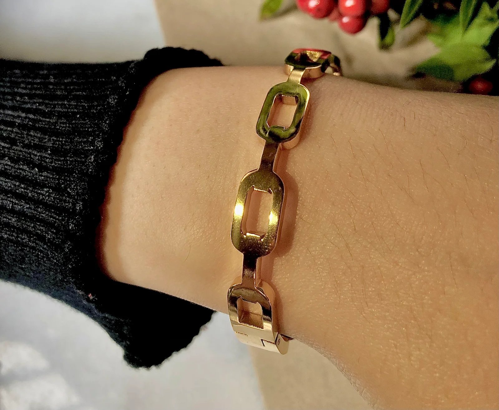 Çelik gold delikli kelepçe