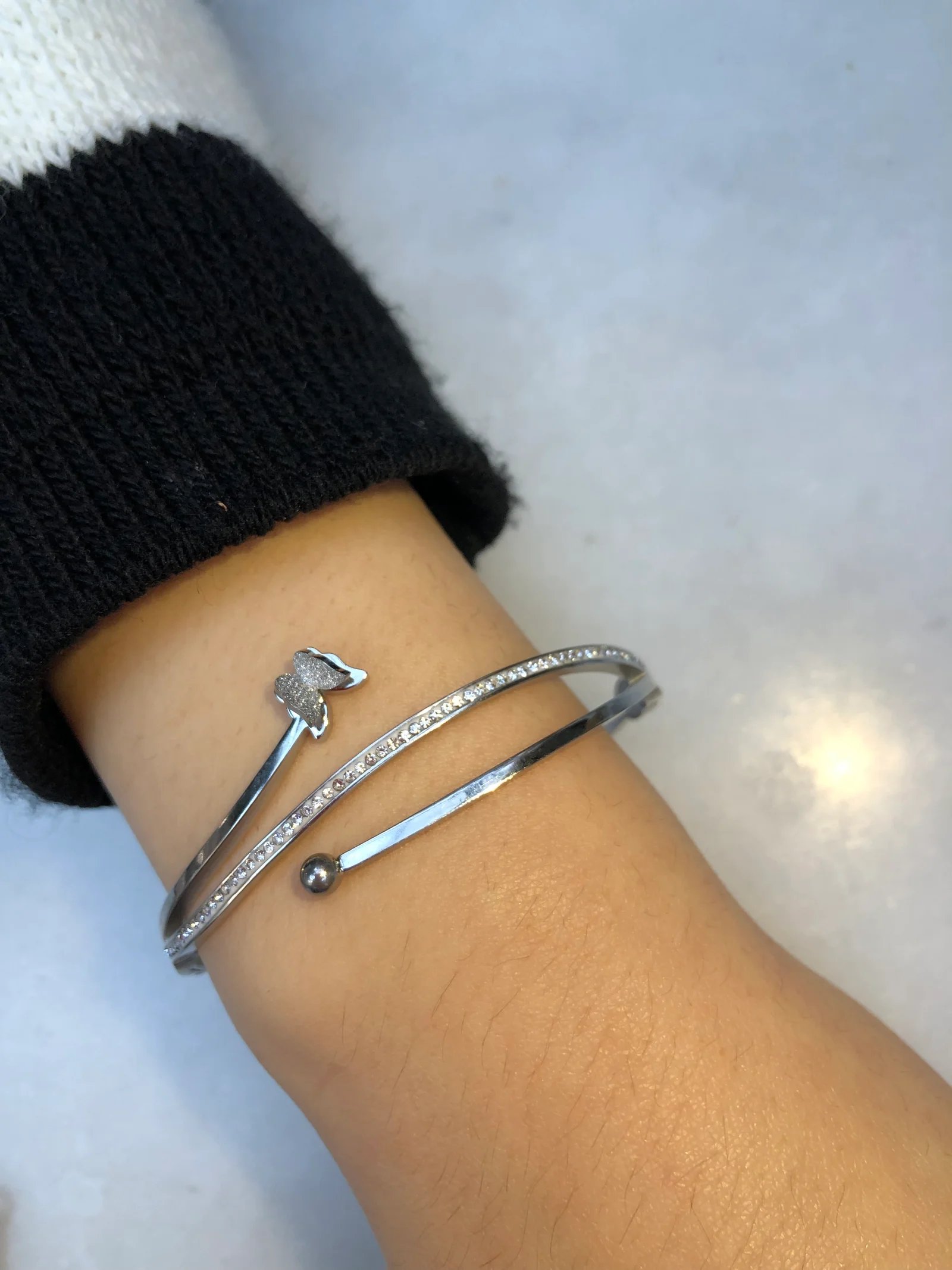 Kelebek Çelik Silver Kelepçe