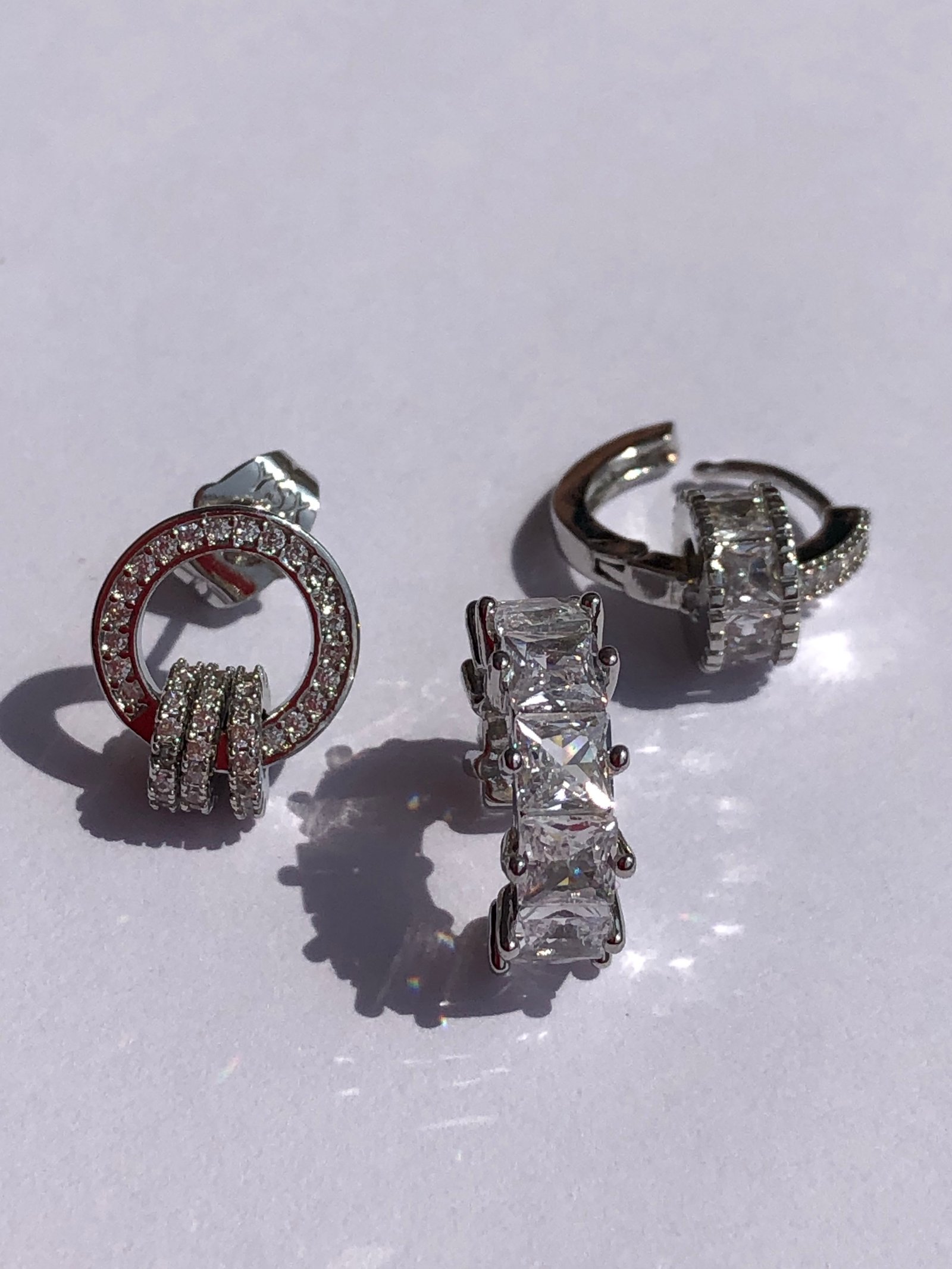 Üçlü küpe set çelik