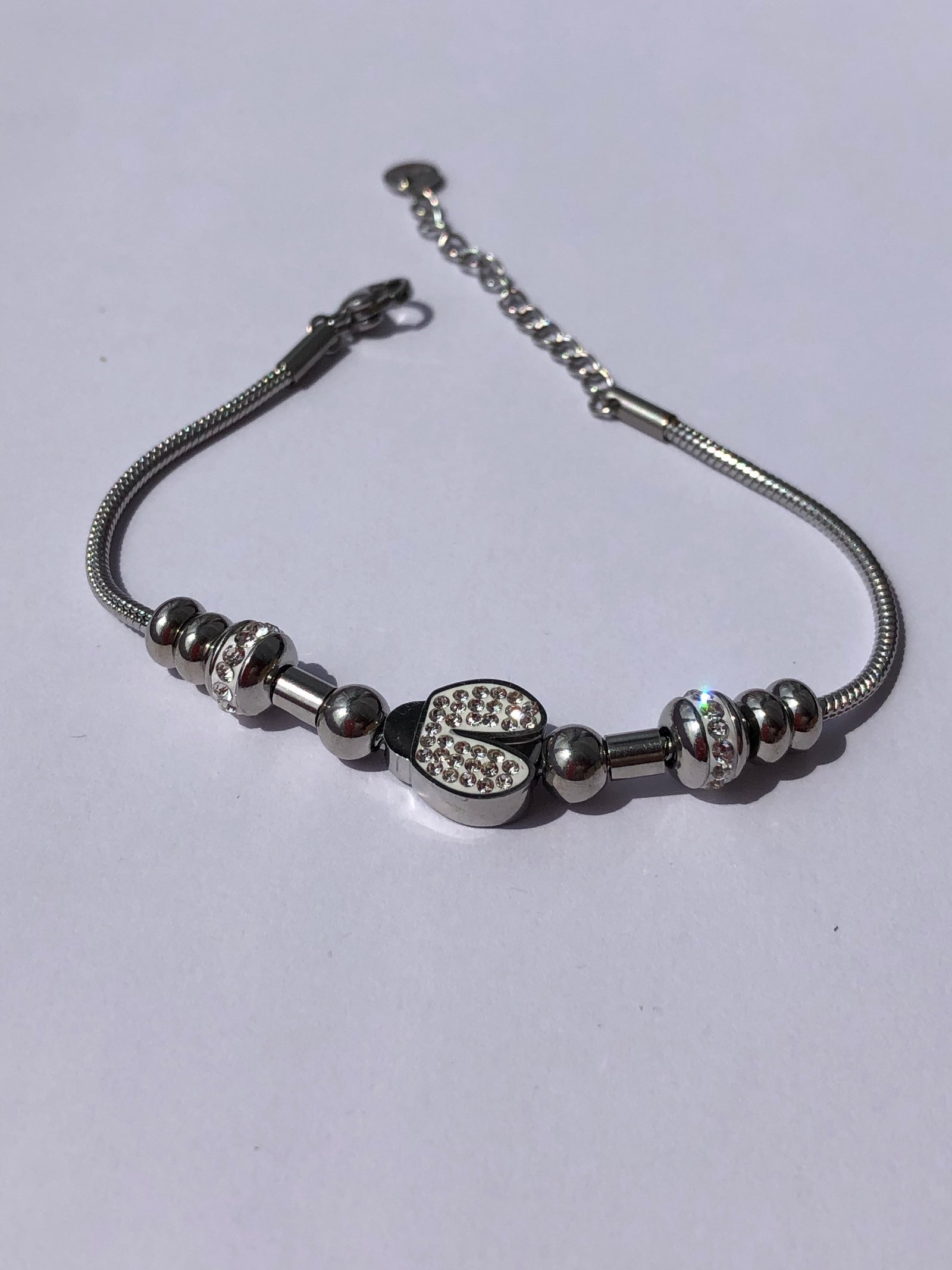 Uğurböceği silver çelik bileklik 